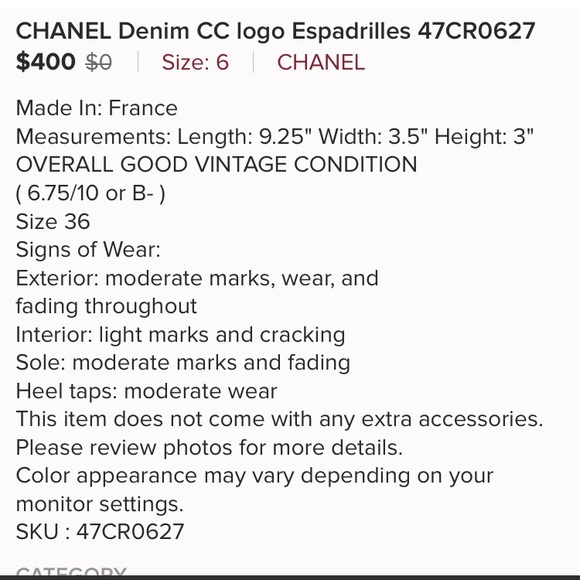 Chanel Espadrilles - Picture 8 of 8